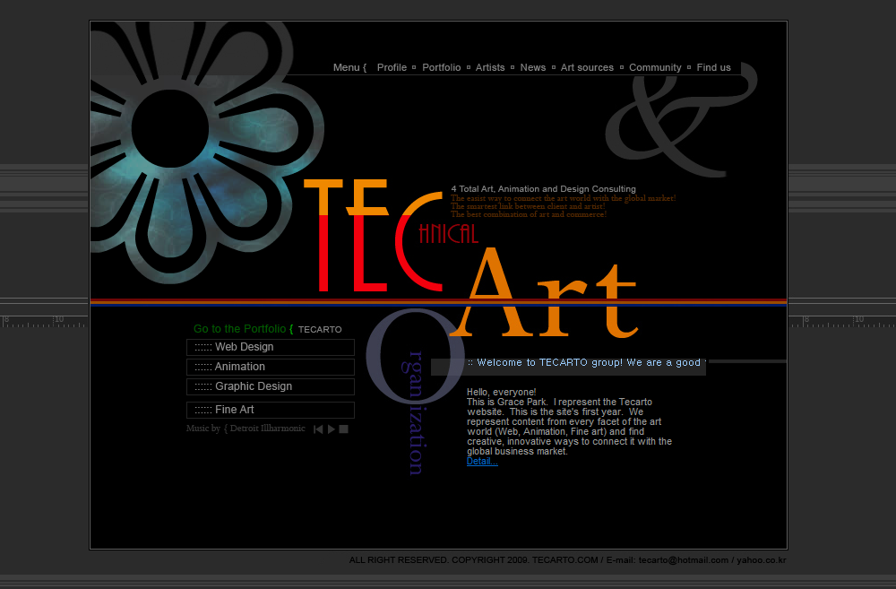 The First Tecarto Website Page_1