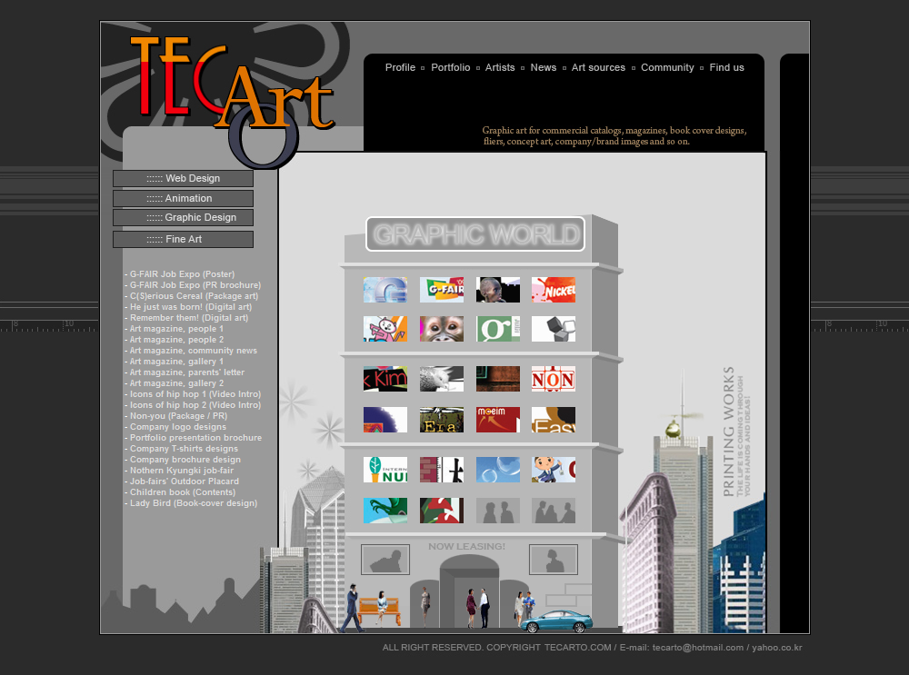 The First Tecarto Website Page_4